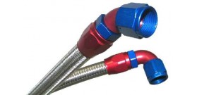 Speedflow 100 Series -04 Stainless Rubber Braided Hose Assembly