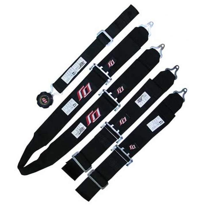 NRG 6 Point Cam Lock Seat Belt Harness - Universal-Black
